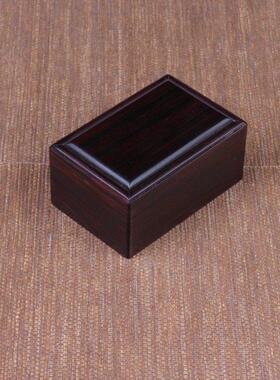实木小盒子大叶紫檀饰品盒红木文玩木盒 小印章收纳盒玉器红木盒