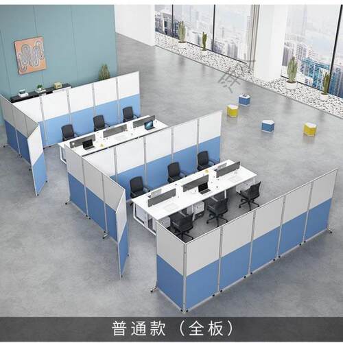 可移动屏风隔断工厂车间屏风可推拉挡板带门办公室高隔断简易屏
