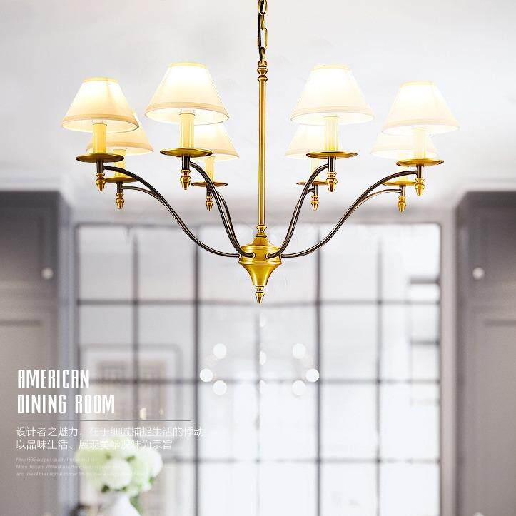 简欧式现代简约大气铁艺灯复古简约客厅吊灯卧室美式别墅艺术吊灯