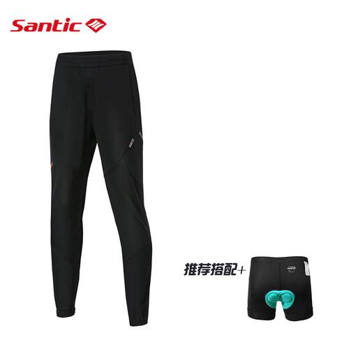 高档Sant冬ic森地客 秋休骑行裤男闲款暖防风公路骑行套装单保车