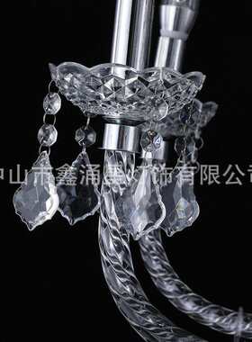 新款20头克67式亚力吊灯电镀金属银欧色吊顶道灯具厂家直供婚庆具