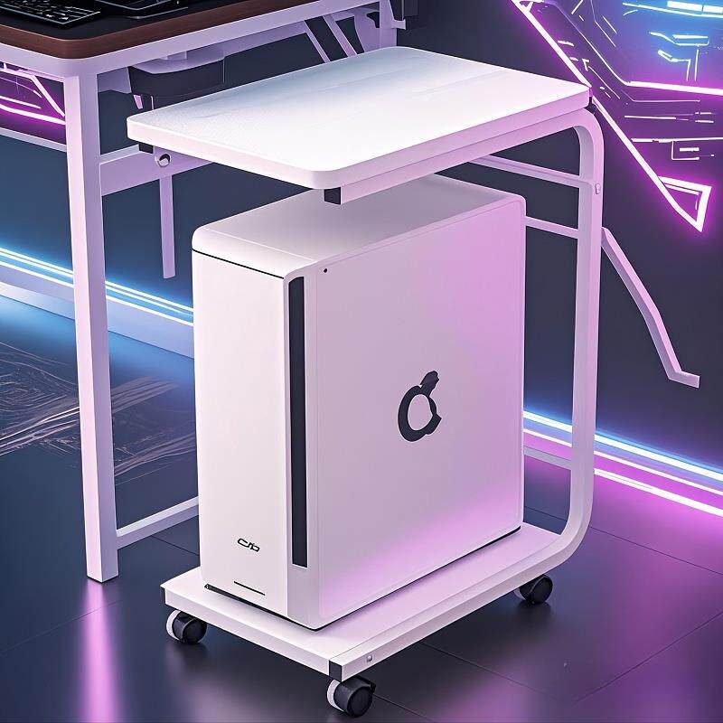 台式电脑机箱支架落地可移动分层置物架电竞房游戏主机摆放收纳层