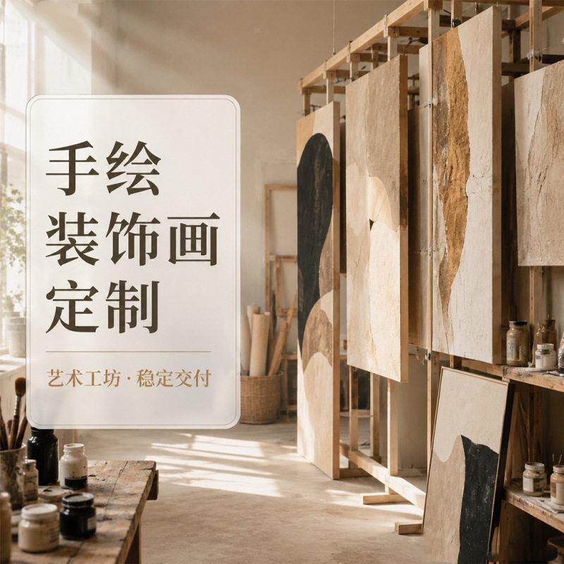油画定制成品真人手绘人物人像宠物肖像画婚纱照风景装饰画工程画