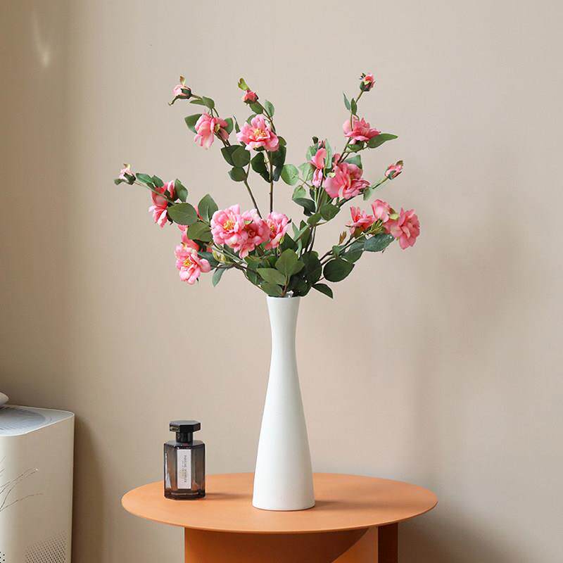 简约白色陶瓷插花瓶水培百合玫瑰鲜花花器客厅摆件电视柜腊梅装饰