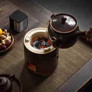 围炉煮茶木炭烤煮茶壶陶瓷提梁壶温单XBGS围炉壶家用火户茶外炉火