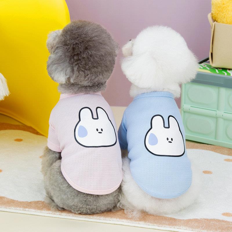 狗衣服夏季薄款T恤时尚泰迪博美背心小型犬宠物透气衣服现货