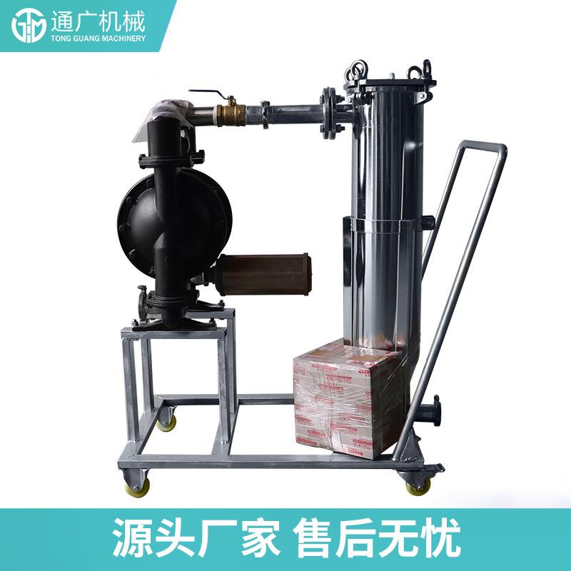 厂家直供袋式过滤机化工食品涂料不锈钢袋式过滤机配套包装设备