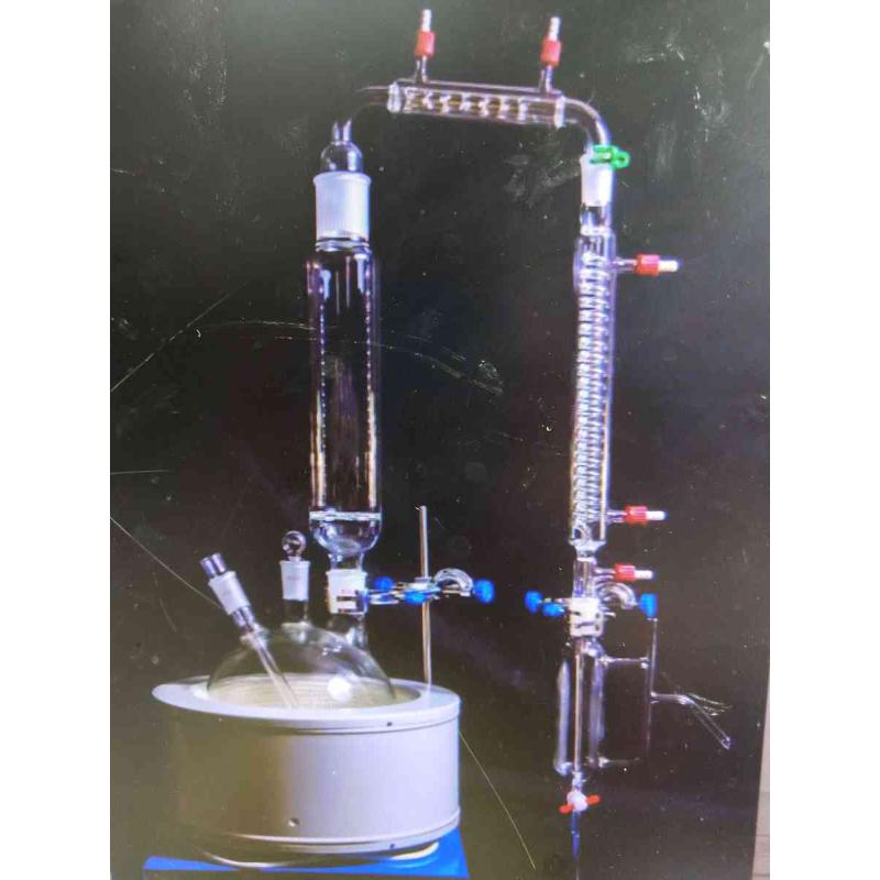 玻璃蒸馏器玫瑰精油提取器植物纯露提取机器纯露提取设备2000ml