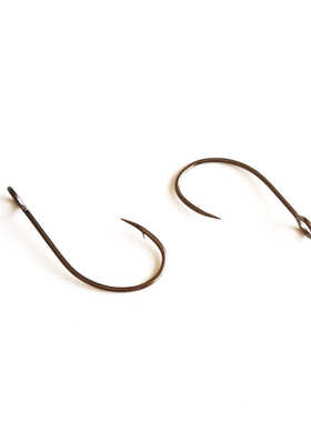 游山玩水 马口钩 白条翘嘴钩 路亚飞钓歪嘴单钩 8001S细条亮片钩