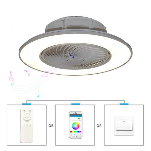 吸顶风扇灯吊扇智能新功能卧室餐厅家用隐形现代简约LED电扇吊灯