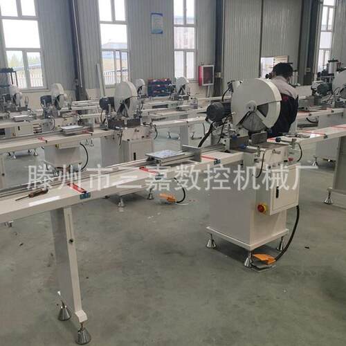 铝型材单头多角度切割锯床塑钢门窗upvc型材45度90度切角机