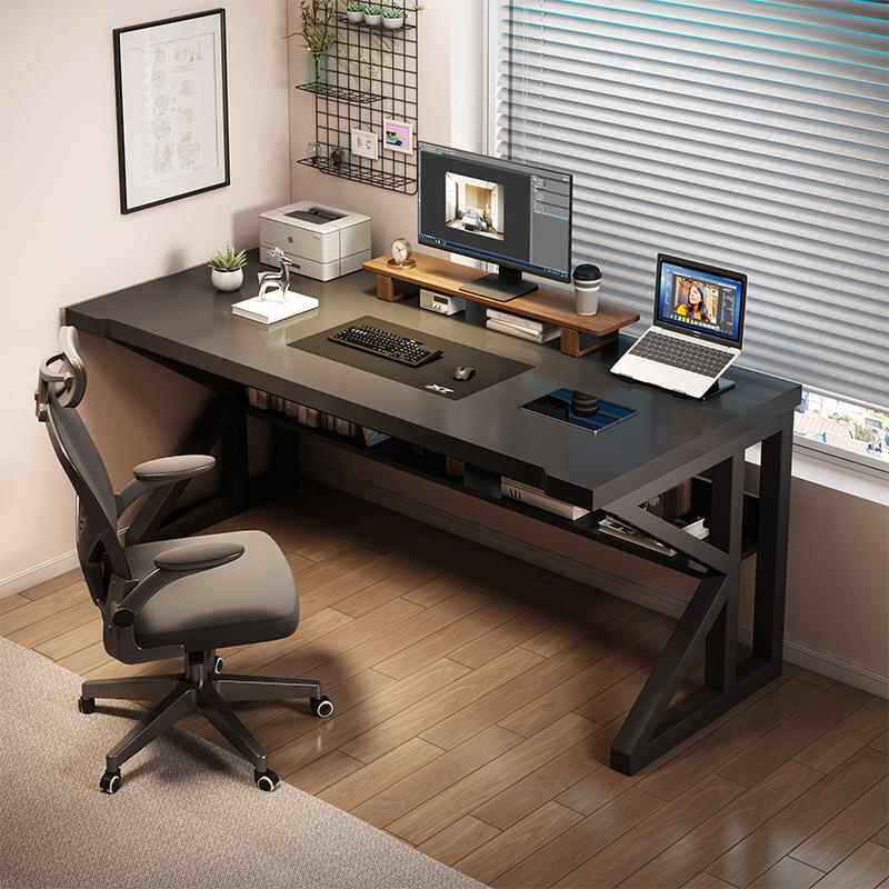 电脑桌带主机位桌椅带椅台式桌子家用房间用卧室简易电竞桌书桌