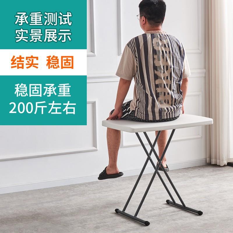 简易儿童电脑桌写作业塑料学习小桌子折叠桌子床边上书桌升降桌