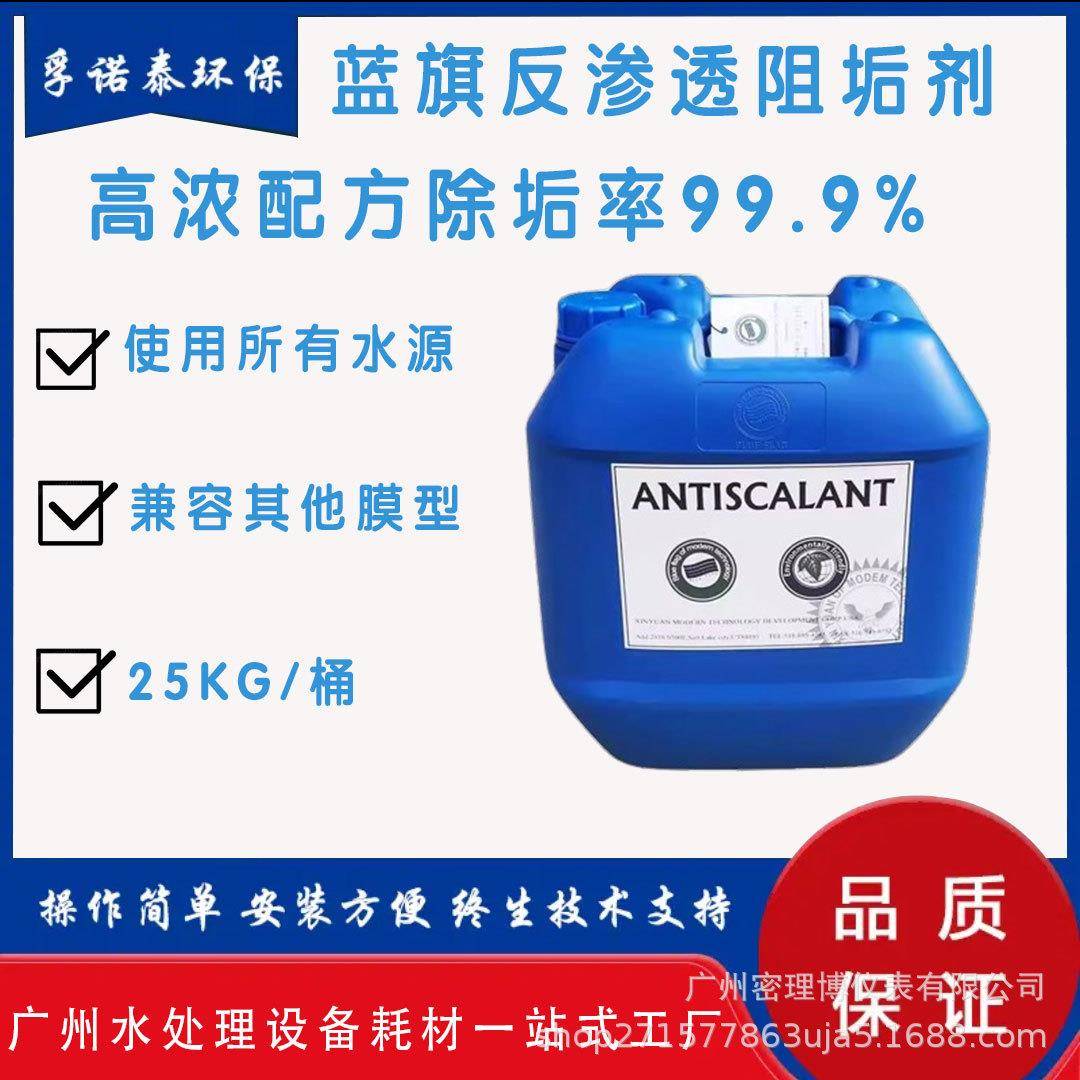 蓝旗反渗透阻垢剂水处理阻垢剂除臭清洗剂ro膜磷酸盐除垢剂食品级