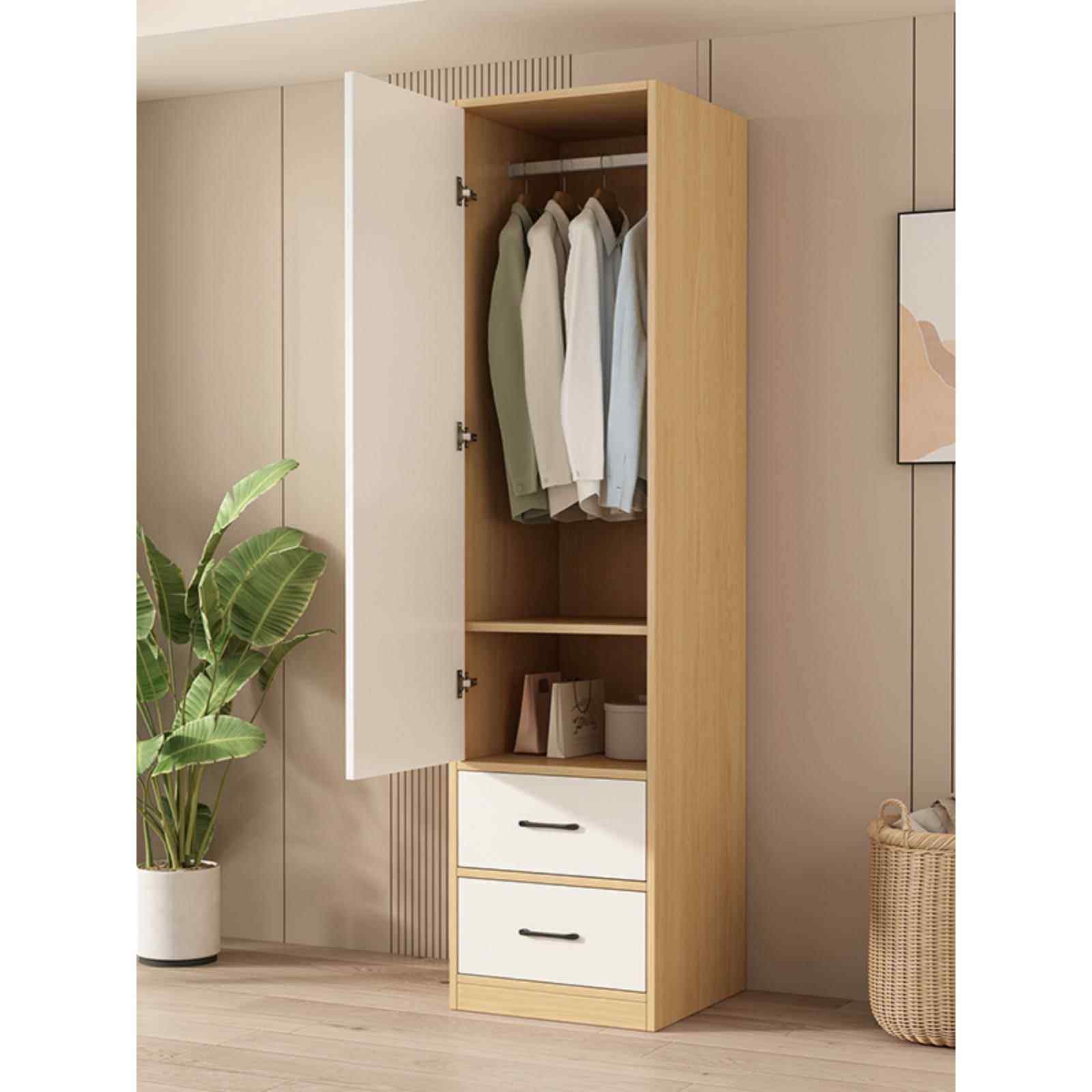 衣柜小户型家用卧室新款衣柜出租房用储物柜单人衣柜单门简约衣柜