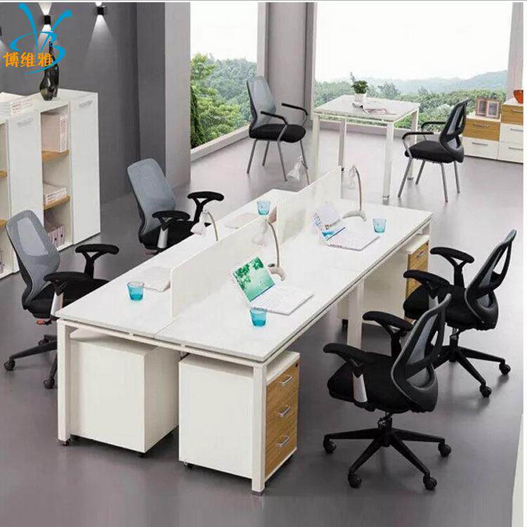 厂家简约现代二人位四人位职员桌办公工位屏风组合办公桌
