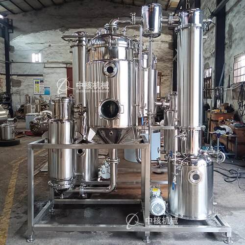 中核机械单效外循环浓缩器100L/h中药液提取液浓缩蒸发设备
