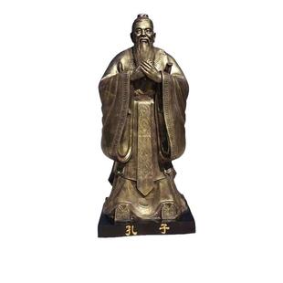 大型孔子铸铜雕塑校园古代名人陶行知老子钱学森户外落地铜雕