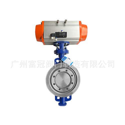 6气动密H封对夹蝶阀硬D677243-1C耐高温蒸汽导热油铸钢三偏心蝶阀