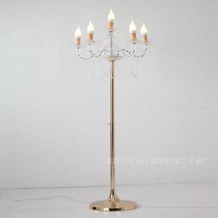 婚庆漫道具亚克水晶路引DBJ力灯婚礼堂饰装 蜡烛台酒店家居铁艺浪