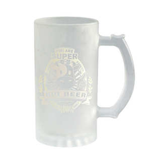 定制创意变色杯 扎啤杯冷水变色玻璃杯磨砂大容量广告礼品变色杯