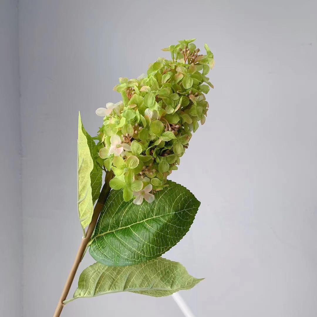 新款直销幻彩锥形绣球细碎小绣球花瓣仿真花绢花装饰摄影重工制作