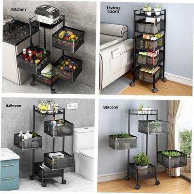 Kitchen vegetable shelving storage rack厨房蔬菜置物架客厅.