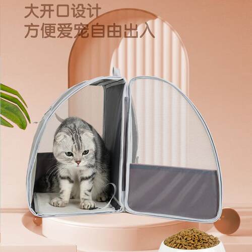 新款直销宠物外出包 大空间四季通用 双肩猫包 透气便捷手提狗狗