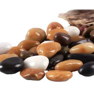 装饰园林花盆雨花石鱼缸精工程五彩抛天然铺路鹅卵石鹅卵石造景