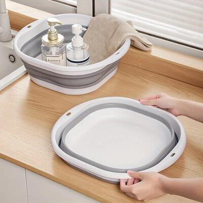 Silicone Foldable Basin Household Folding Wash Basin Sink Fo
