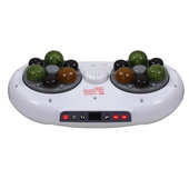 砭石腹部按摩仪艾灸肚子电动揉腹仪全自动加热瘦揉捏腰按摩器代发