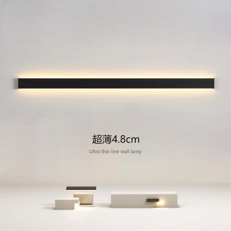 楼梯扶手氛围灯走廊卧室客厅别墅极简长条壁灯led双面发光扶手灯