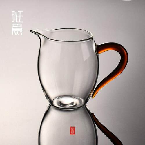 班意 耐热高温玻璃功夫茶具 加厚公道杯隔茶器 茶海草堂公杯包邮