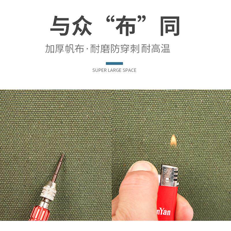 工地帆布工具包加厚耐磨瓦工木工老式兜子耐用多功能大容量水电工