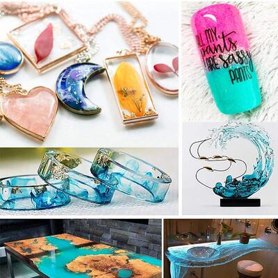 1:1 Crystal Clear Epoxy Resin Kit High Adhesive Gloss Art Re