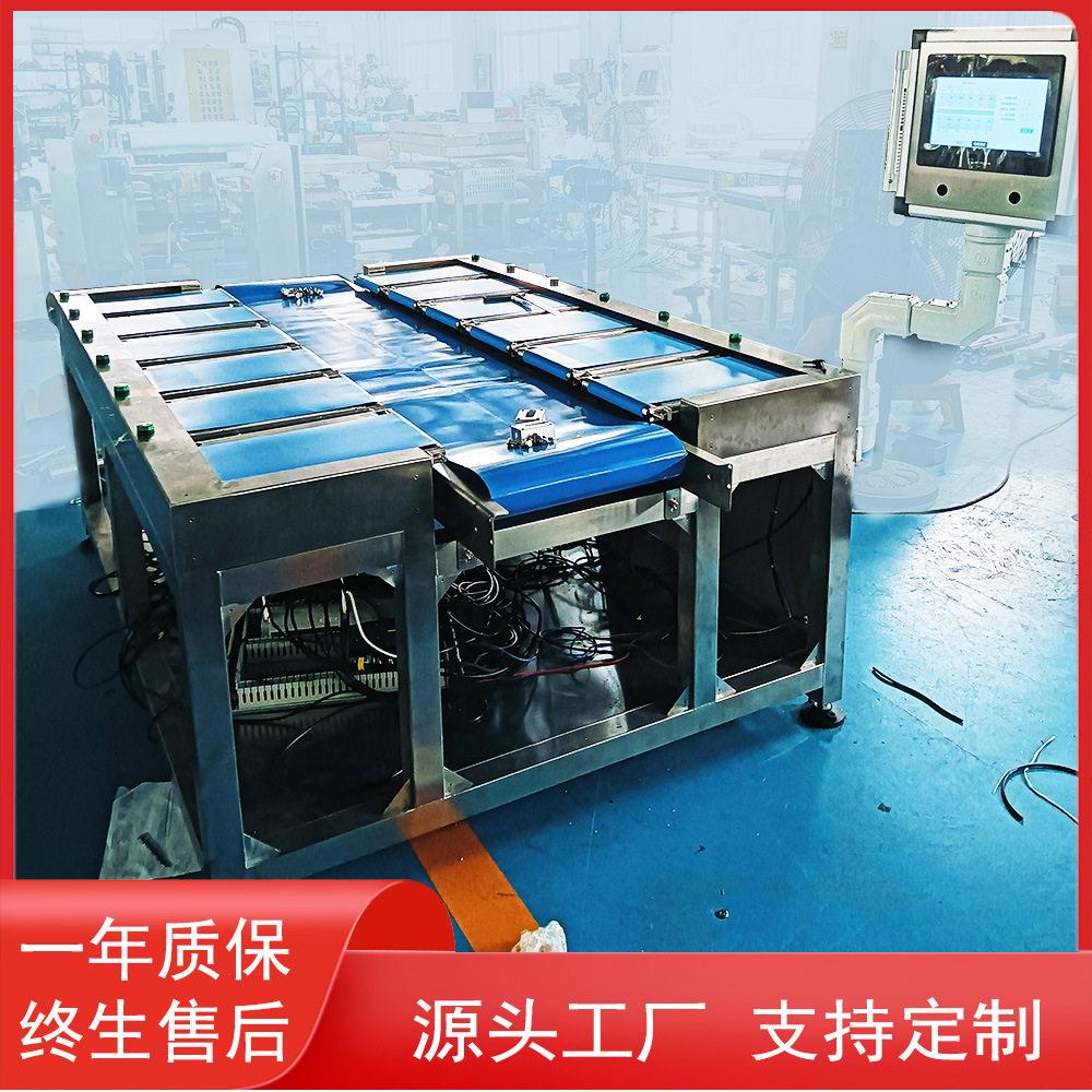 多工位自动筛选榴莲水果台式皮带定量配重机海参牛排配重组合秤