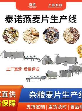 时产300公斤燕麦片压片机泰诺燕麦片生产设备厂家