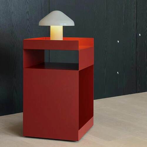 北欧沙发边几家用卧室网红床头柜可移动推车收纳边柜多功能角柜