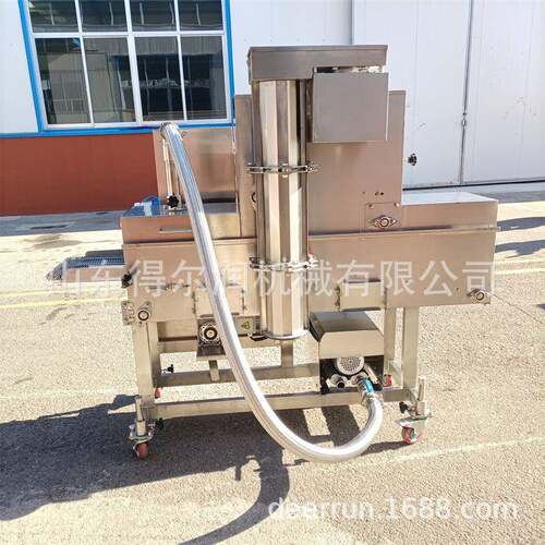 小型鸡块裹粉机300隧道式上粉机厚度可调撒粉均匀清洗方便