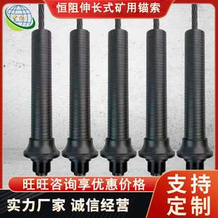 恒阻伸长式矿用锚索 带锁具边坡支护锚索 杆体长度可调