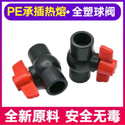 热熔PE全塑球阀pe热熔承插式水管球阀塑料阀门