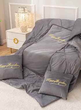 冬季加厚靠多功能车载办公室抱枕YPK被二两用四季通用合一枕午睡