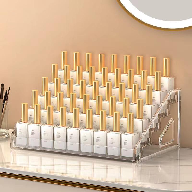 指甲油化妆品收纳书桌收纳置物架