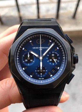 公价13万】98新44mmGP芝柏表桂冠系列陶瓷81060自动机械男表正品