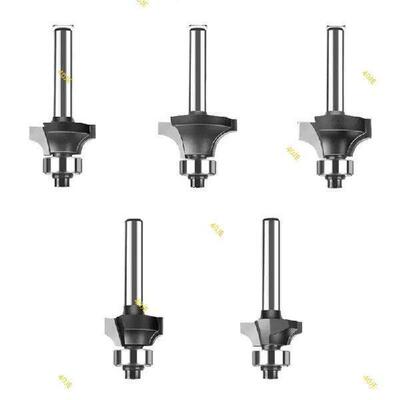 40JE Set of 5 Efficient Round Over Router Bit 1/4Inch or