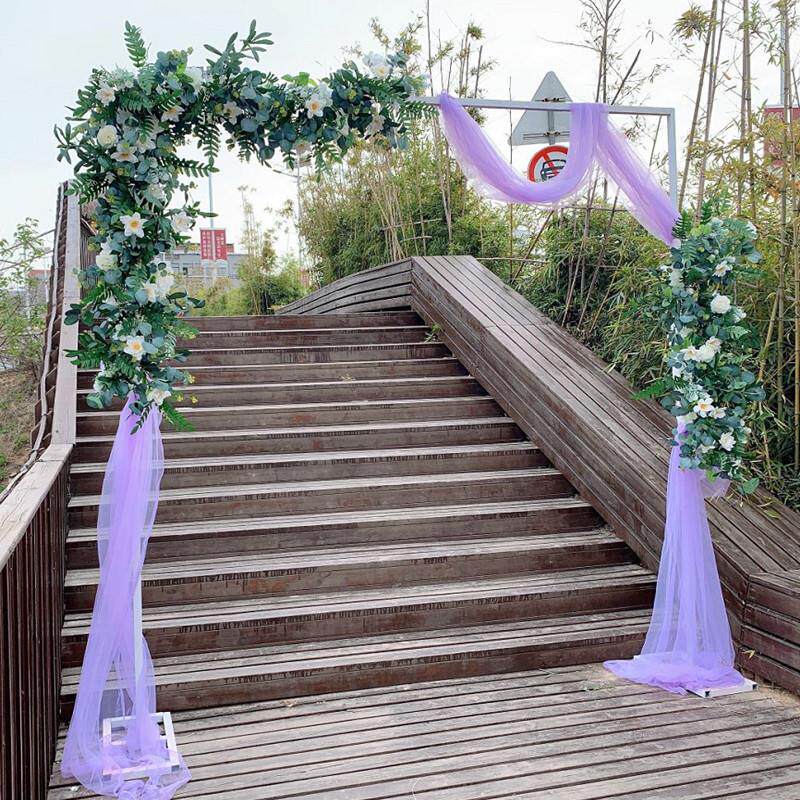 新款婚庆道具森系铁艺拱门婚礼户外几何花门舞台背景摆件三角花艺