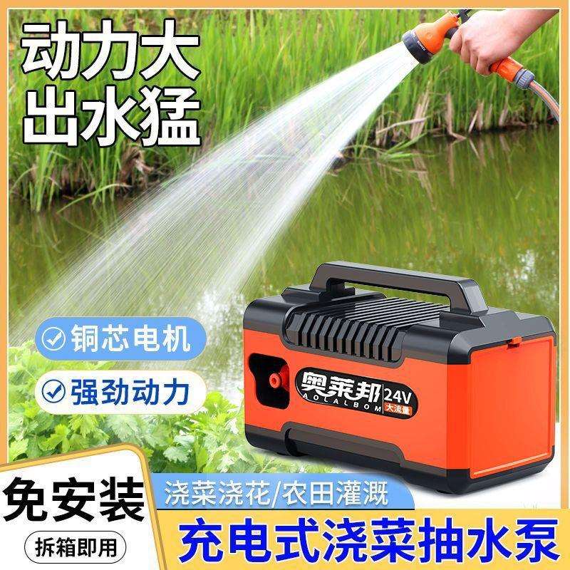 农用浇地抽水锂电家用抽水器农村菜地户外浇水花园浇花充电式水泵