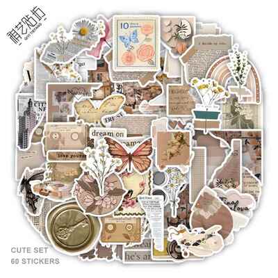 360pcs ins aesthetic vintage journaling stickers scrapbook