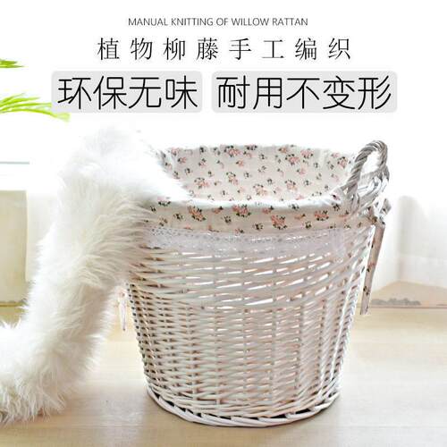 脏衣收纳篮 柳编收纳筐 热气球篮脏衣篓火锅店衣服编织杂物藤编筐