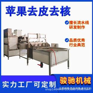 大产量苹果削皮去核切瓣机苹果不锈钢全自动去皮去核机切圈设备